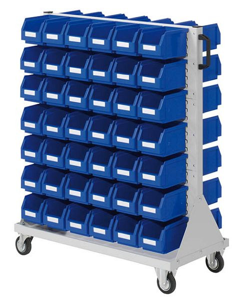 Chariot Bedrunka+Hirth taille 3, 84 boîtes de rangement, dimensions en mm (LxPxH) : 1000 x 500 x 1230, 4 mars 2013