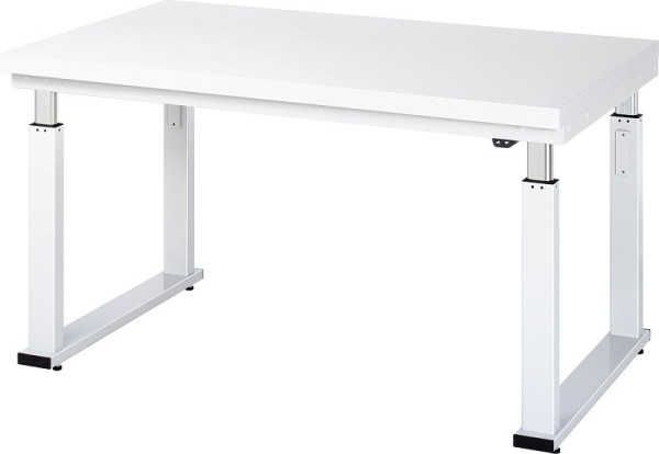 Etabli RAU série adlatus 600 (réglable électriquement en hauteur), plan de travail avec revêtement en stratifié dur, 1500x740-1140x900 mm, 08-WB-150-090-H