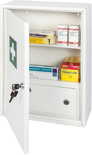 Armoire à pharmacie Eichner, 1 étagère, 300 x 450 x 140 mm, 9127-00985