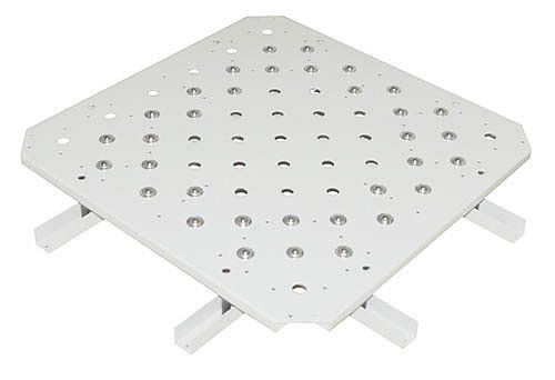 Pont à table sphérique Bedrunka+Hirth sans rails de guidage, 4 branches, dimensions en mm (LxP) : 750 x 750, 07.60.71