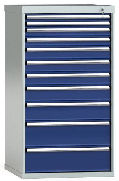 Armoire à tiroirs KLW 1325 x 725 x 750 mm H x L x P, dimensions d'installation : 1225 mm, division : 36x36 unités, SGB1325-11EP-001