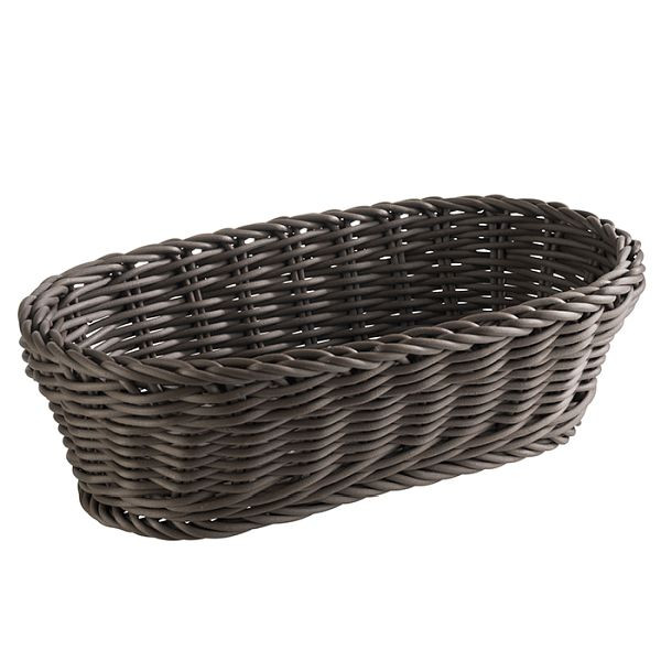 APS panier baguette, ovale, 28 x 16 cm, hauteur : 8 cm, polypropylène, marron, -PROFI LINE-, 50808