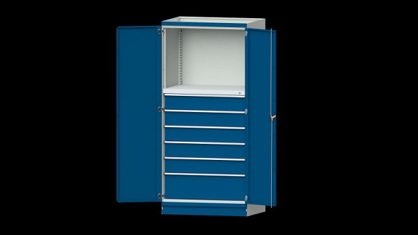 Établis ANKE armoire de base système d'armoire modulaire, série 1060 V, modèle 4003, 1015 x 720 x 2200 mm, RAL 7035/5010, 631.274