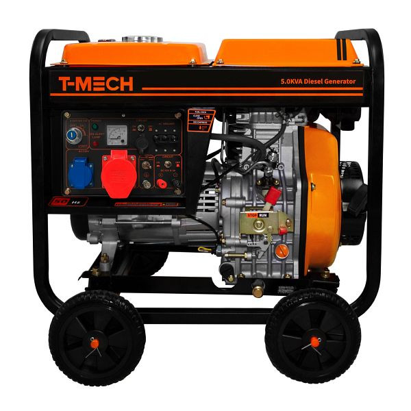 Groupe électrogène diesel ouvert T-Mech 5 kVA, 210706