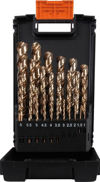 Cassette plastique Projahn Mambo DIN 338 type Co8% N-HD 25 pièces 1 - 13 mm, 60024