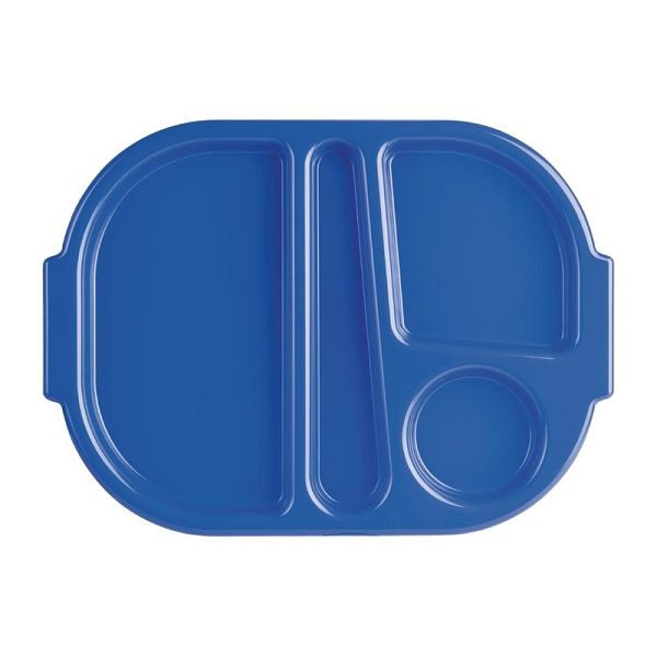 OLYMPIA Kristallon plateaux de menu bleu 37,5 x 27,8 cm, UE: 10 pièces, U038