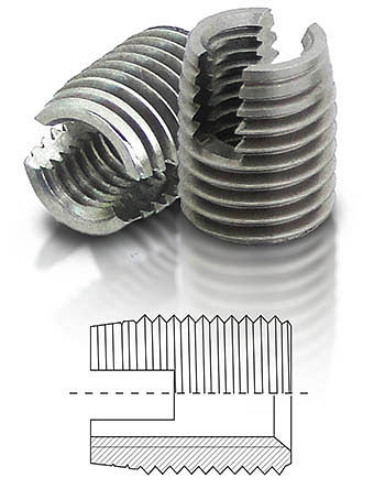 BaerFix avec fentes de coupe M 8 x 1,25 - 15 mm - 1.4305 - 100 pièces, 1-FA48