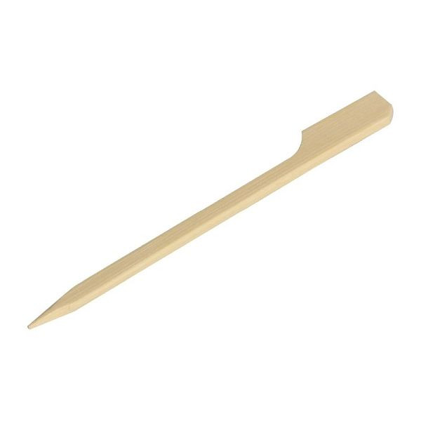 Brochettes en bambou Fiesta Green forme palette 9cm, UE: 100 pièces, DK397