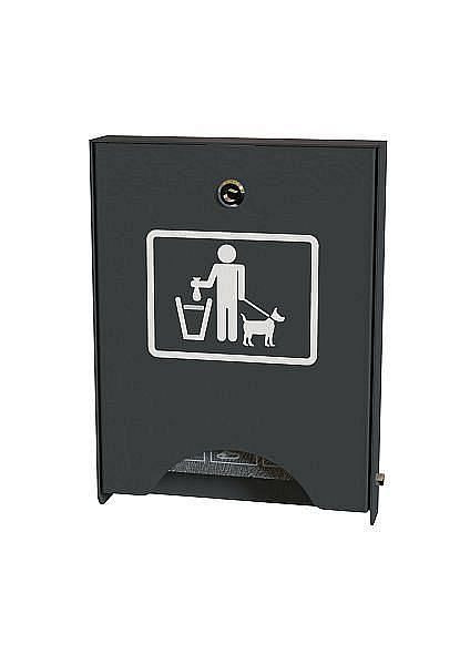 Renner Distributeur de sacs pour sacs à déjections canines à fixer au mur et sur poteau, capacité 450 sacs, vert mousse, 7077-60PB 6005