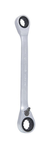 KS Tools GEARplus clé polygonale double à cliquet réversible 8x10mm, 503.4572