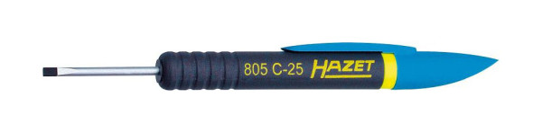 Tournevis Hazet Clip, profil fendu, 0,4 x 2,5 mm, 805C-25
