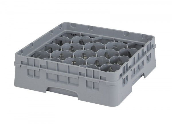 Panier de lavage Cambro 20 compartiments Camrack®, 9,2 cm, gris doux, paquet de 5, 20S318151