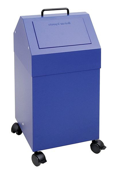 tri des déchets contondants 45, mobile, RAL 5010/5010, 45 litres, 630-045-2-0-510