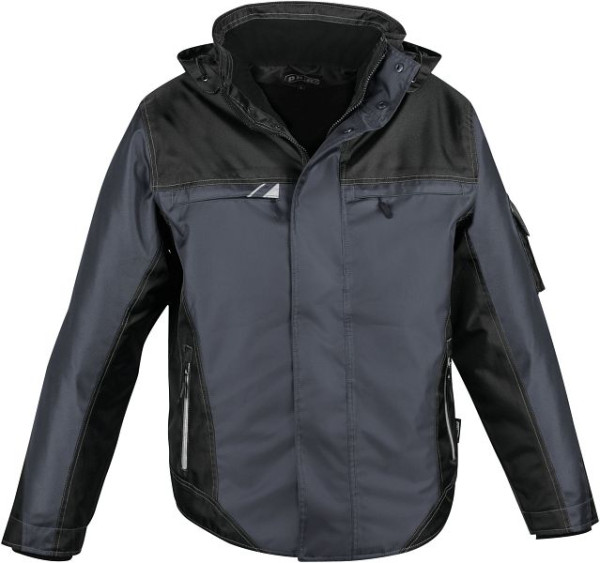 Veste matelassée d'hiver PKA TOP Level, anthracite/noir, Taille: L, TOJ-S-004
