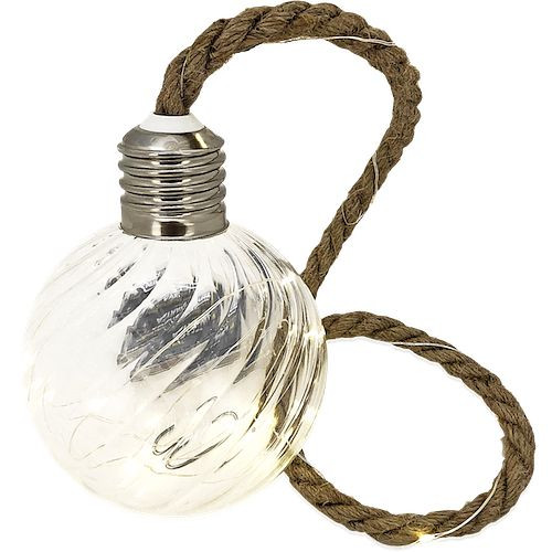 Corde de chaîne légère Technoline avec verre, corde: 600 mm, 918001