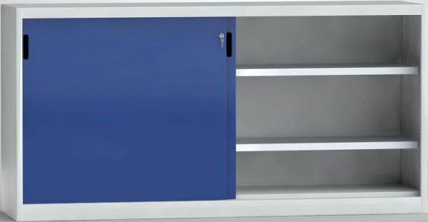 Armoire à portes coulissantes KLW avec cloison centrale - 1000 x 2000 x 525 mm H x L x P, 7SN-UL1000TB-1020MRB