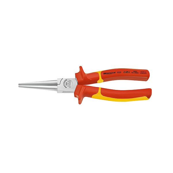 Pince à becs ronds MATADOR Langbeck VDE, 6,1/4" - 160 mm, 0520 1160