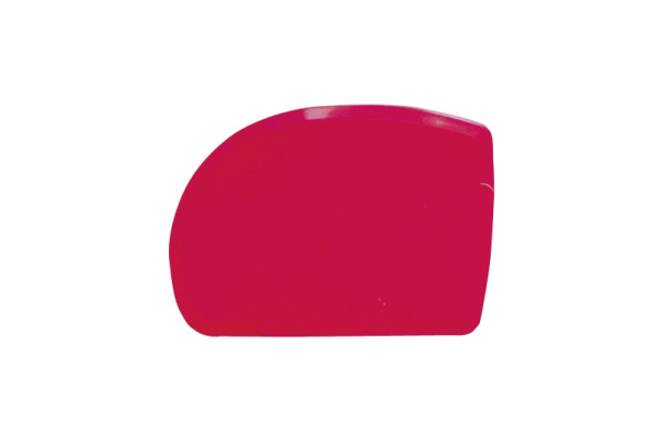 Grattoir à pâte Schneider, asymétrique, petit modèle, ABS, rouge, 227852