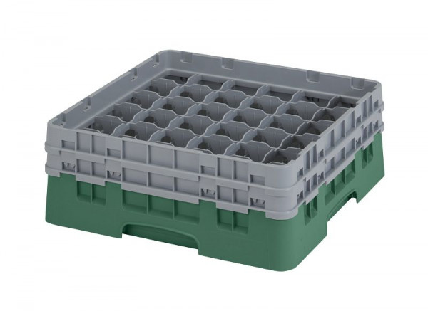 Panier de lavage Cambro 36 compartiments Camrack®, bouteille 13,3 cm, vert, paquet de 4, 36S434119