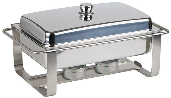 Chafing Dish APS -CATERER PRO-, 64 x 35 cm, hauteur : 34 cm, inox, serrure pour couvercle, 1 bassine d'eau, 12233