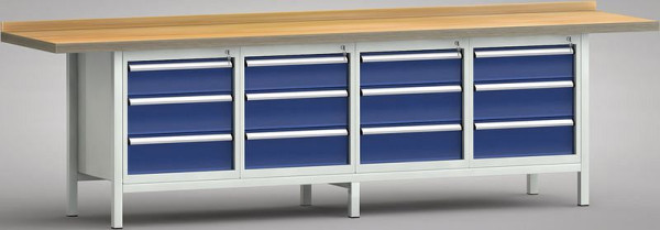 Etabli standard KLW - 3000 x 700 x 840 mm L x P x H, WS427N-3000M40-E1661