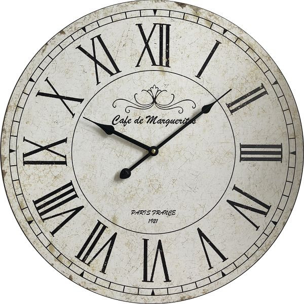 Horloge murale à quartz Technoline "Paris", matériau MDF, dimensions: Ø 50 cm, WT 1510