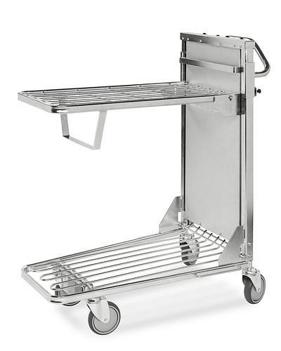 Chariot polyvalent Kongamek KM Ergo, galvanisé, compensation optimale de la hauteur en fonction de la charge, 4 roulettes pivotantes, 269143