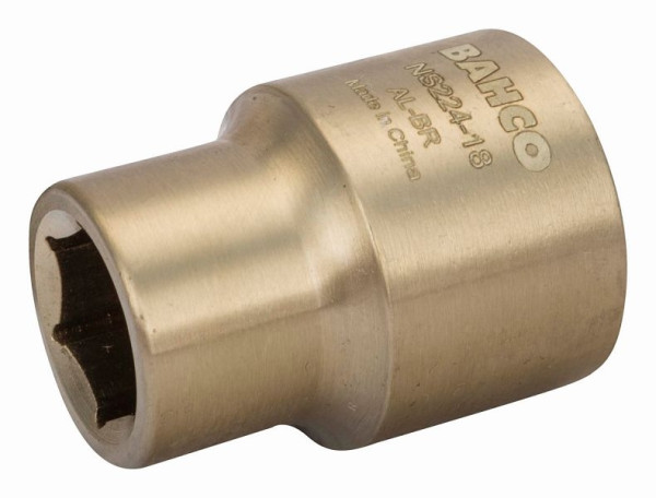 Douille Bahco 3/4", anti-étincelles, bronze aluminium, 17 mm, NS224-17
