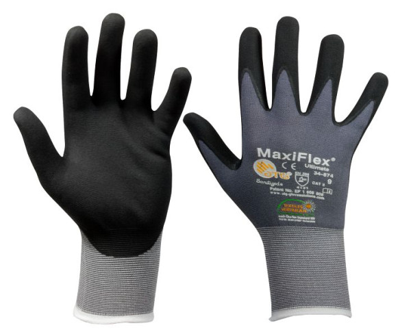 Gants en maille fine SW-Stahl en nylon, taille 9, nylon, avec revêtement "mousse" nitrile/PU, pack : 10 paires, Z632