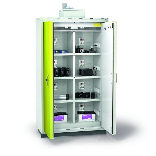 Armoire de sécurité Düperthal pour le chargement et le stockage de batteries au lithium-ion, type 90 BATTERY station XL, 69-201267-072