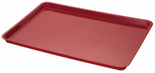 Plateau ABS Saro 590 x 410 mm, couleur : rouge, lot de 20, 459-2005
