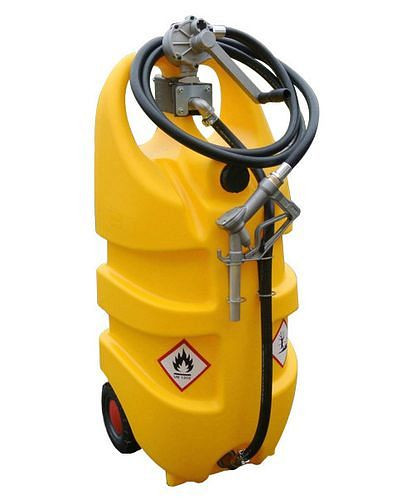 Système de réservoir mobile DENIOS type Caddy pour diesel, 110 litres, avec pompe à main, 252-255