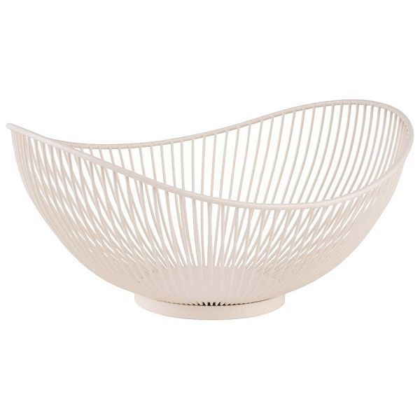 Panier APS -SVART- en blanc murmure 29,5 x 25,5 cm, hauteur : 13,5 cm, 30429