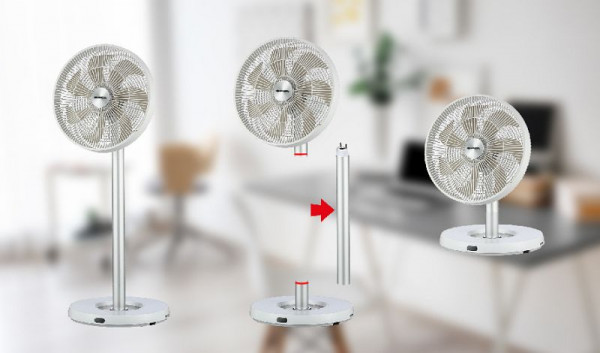 Sonnenkönig FLEX FAN - ventilateur de table, 25 W, 33,5 x 49-90 x 33,5 cm, 10510562