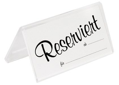 Cartes à insérer Contacto réservées deux fois pour les stands, paquet de 25, 6783/901