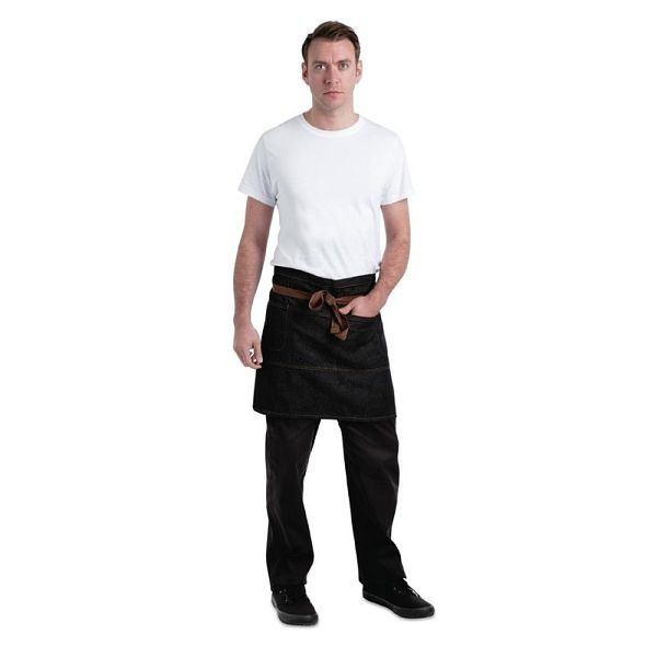 Tablier demi-bistro Chef Works Urban Memphis noir, B587