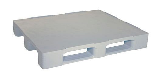Palette hygiénique DENIOS, en nouveau matériau PEHD, 1008 x 1210 x 165 mm, 3 semelles, avec rebord, lot de 5, 312662