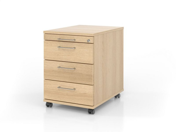 Roll-conteneur Hammerbacher AC30 BS, profondeur 58, corps : chêne / façade : chêne, 42,8 x 58 x 59 cm, 1/3/3/3 HE, VAC30/E/E/BS