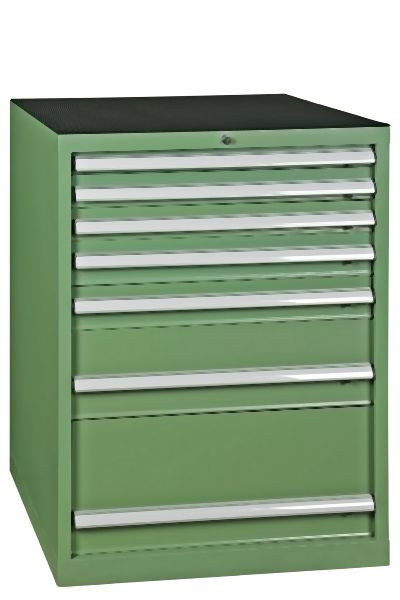 Armoire à outils Metra, armoire à tiroirs 7 tiroirs, vert, 10400