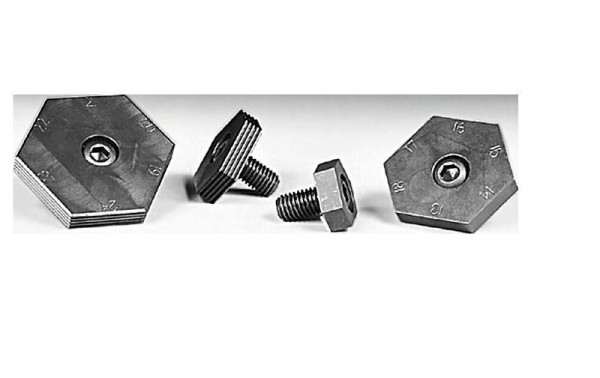 Mitee-Bite VS-Klemme mit Spannschraube, gezahnt M12 Schraube, von Kanten-Nr. 19-24 Abstand zur Mitte 30-35 mm, X95145