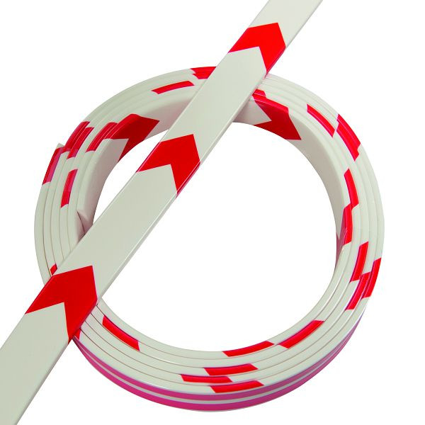 Knuffi Oneway rouge/blanc, système d'orientation, rouge/blanc, 5 mètres, OW-201