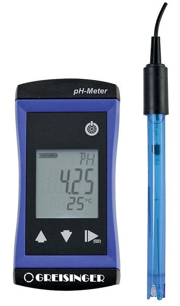 Greisinger G 1501 Appareil de mesure de pH/Redox (ORP)/température avec fonction d'alarme avec électrode de pH GE 114-WD, 611725