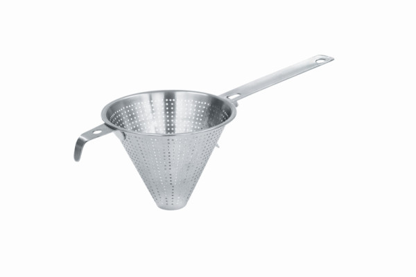 Tamis pointu Schneider, Ø 240 mm, perforation 4 mm, support de bord, inox, 178012