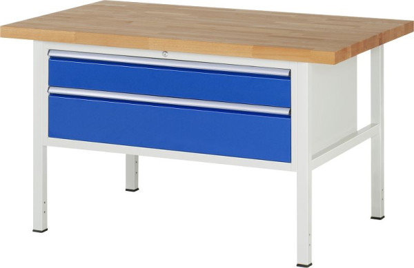 Etabli RAU série 8000 - modèle 8323, L1500 x P900 x H840-1040 mm, base système L1235 x P850 x H800-1000 mm, 03-8323A2-159B4H.11