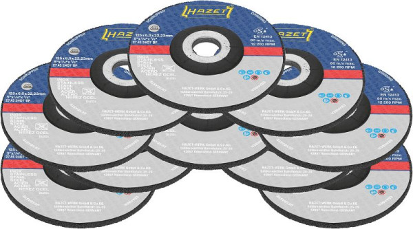 Jeu de meules Hazet, nombre d'outils : 10, 9233-011/10