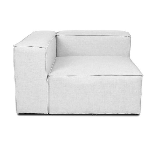 HOME DELUXE Canapé modulable VERONA Canapé d'angle gauche - gris clair, 49383