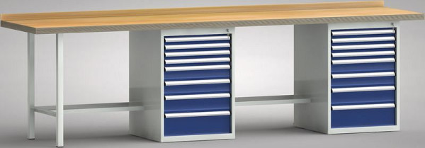 Etabli standard KLW - 3000 x 700 x 840 mm L x P x H, WS438N-3000M40-E1730