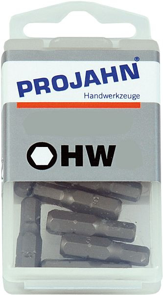 Projahn Embout 1/4" L25 mm douille hexagonale 4 mm lot de 10, 2742-10