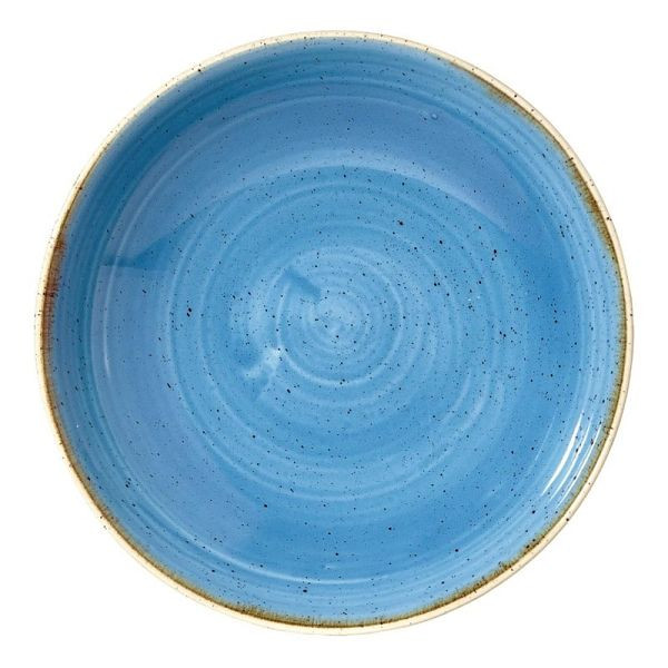 Churchill Stonecast Coupe Coquillage Rond Bleuet Bleu 184 mm (Lot de 12) DF777