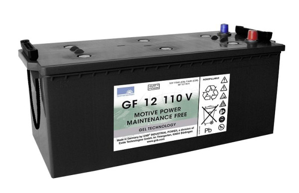 Batterie EXIDE GF 12110 V, traction sèche, absolument sans entretien, 130100012